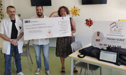 Un don de 2 000 € à la clinique du Mas de Rochet
