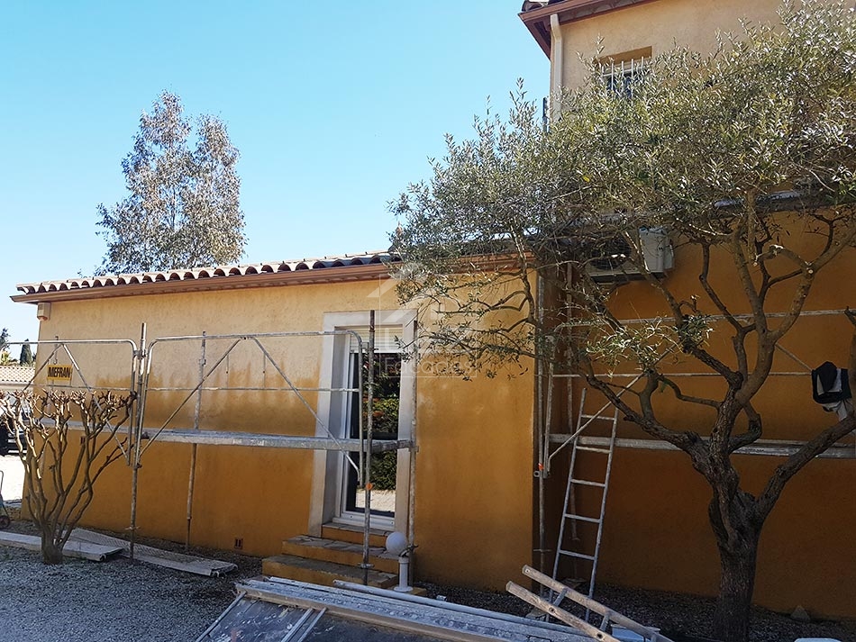 Ravalement façades d'une maison à Prades-le-Lez, 34730, Hérault