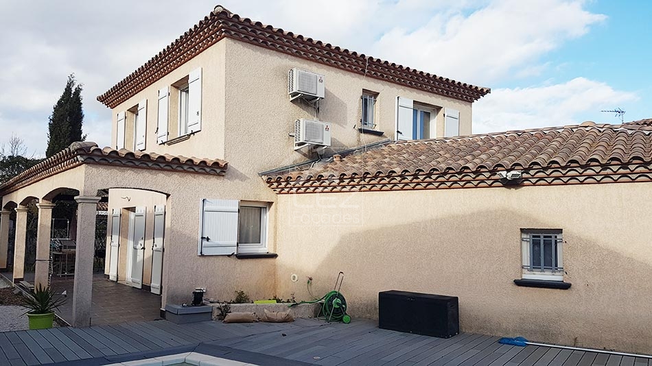 Ravalement façades d'une maison à Mauguio, 34130, Hérault