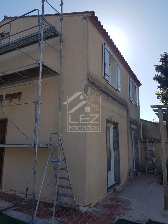Rénovation façades d'une maison à Lunel, 34400, Hérault